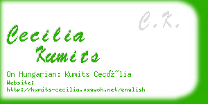 cecilia kumits business card